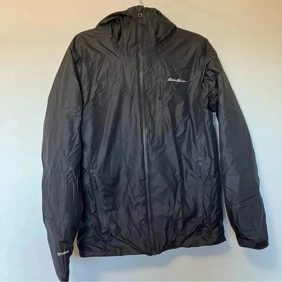 Eddie Bauer Weatheredge pro first ascent black hooded jacket - Picture 1 of 10